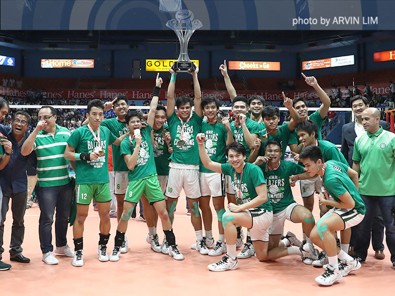 Blazers make history, win first-ever men's volleyball title