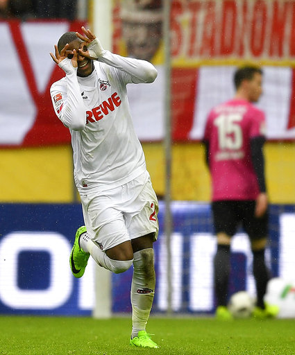 Modeste scores hat trick as Cologne beats Hertha 4-2