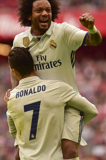 Ronaldo turns playmaker to lead Madrid past Bilbao 2-1