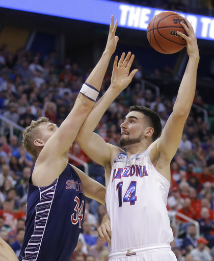 Markkanen, Trier lead Arizona to 69-60 win over Saint Mary's