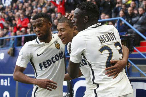 Unstoppable Mbappe scores twice in Monaco's 3-0 win