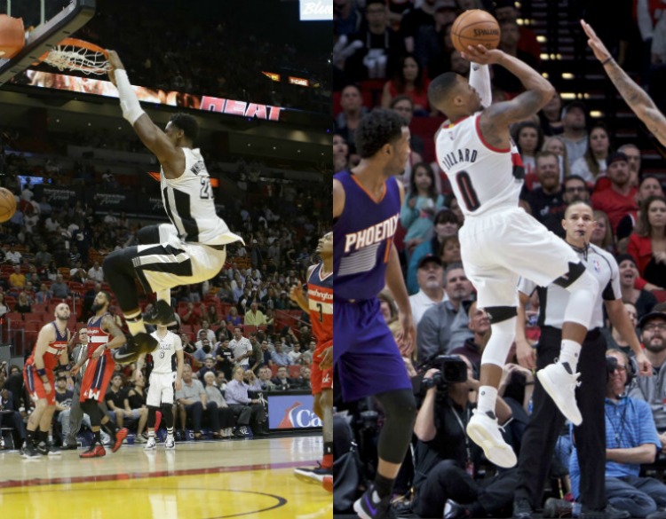 Hassan Whiteside, Damian Lillard named Players of the Week