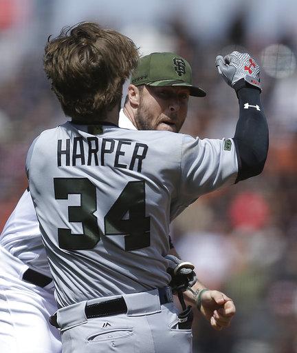 Nationals' Harper suspended four games, appeals