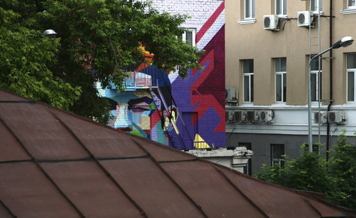 Ronaldo painted on Russian mural that only the team can see