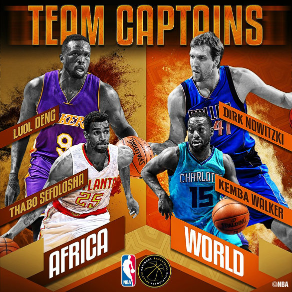 Dirk, Kemba, Thabo, Deng named NBA Africa Game 2017 captains