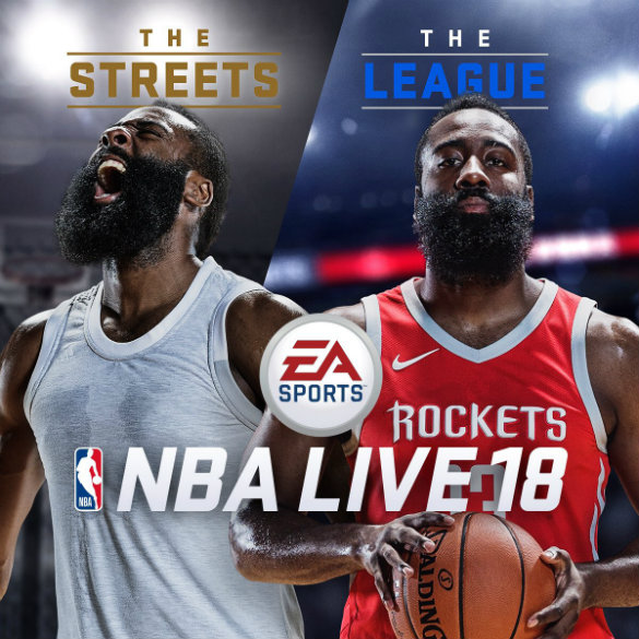 James Harden named NBA Live 18 cover athlete
