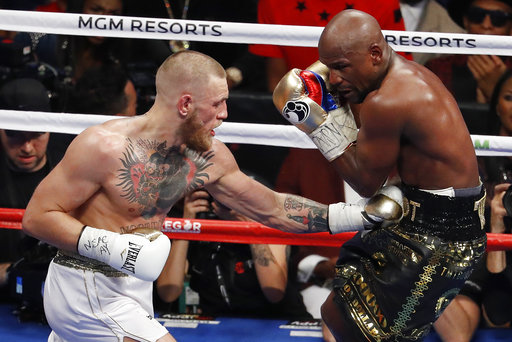 McGregor hit Mayweather more times than Pacquiao did