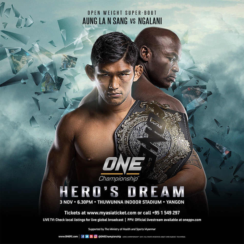 ONE champ Aung La N Sang meets Alain Ngalain in superfight