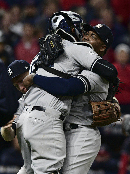 Yanks complete comeback, beat Indians 5-2 in Game 5 of ALDS